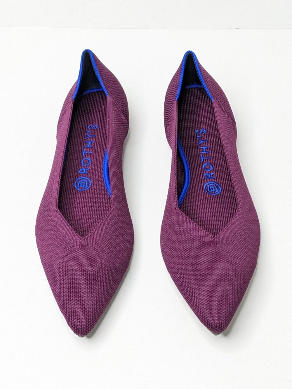 Rothy's The Point Pointed Toe Ballet Flats Orchid Womens 10